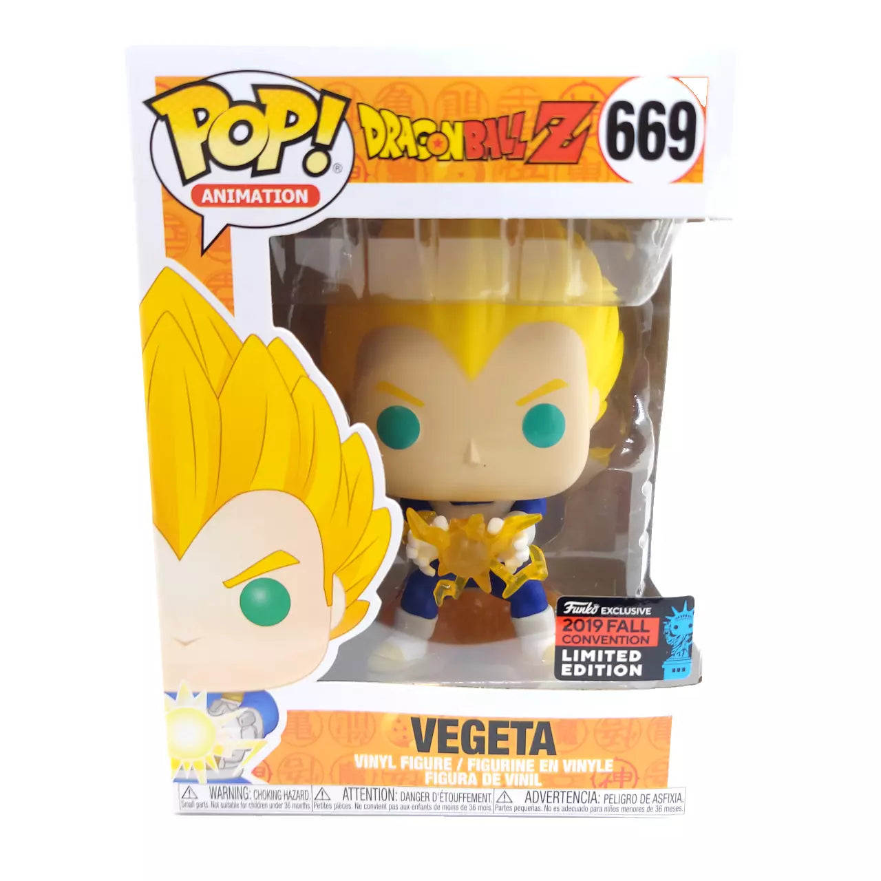 Funko POP! Dragonball Z Vegeta Fall 2019 Fall Convention Limited Edition
