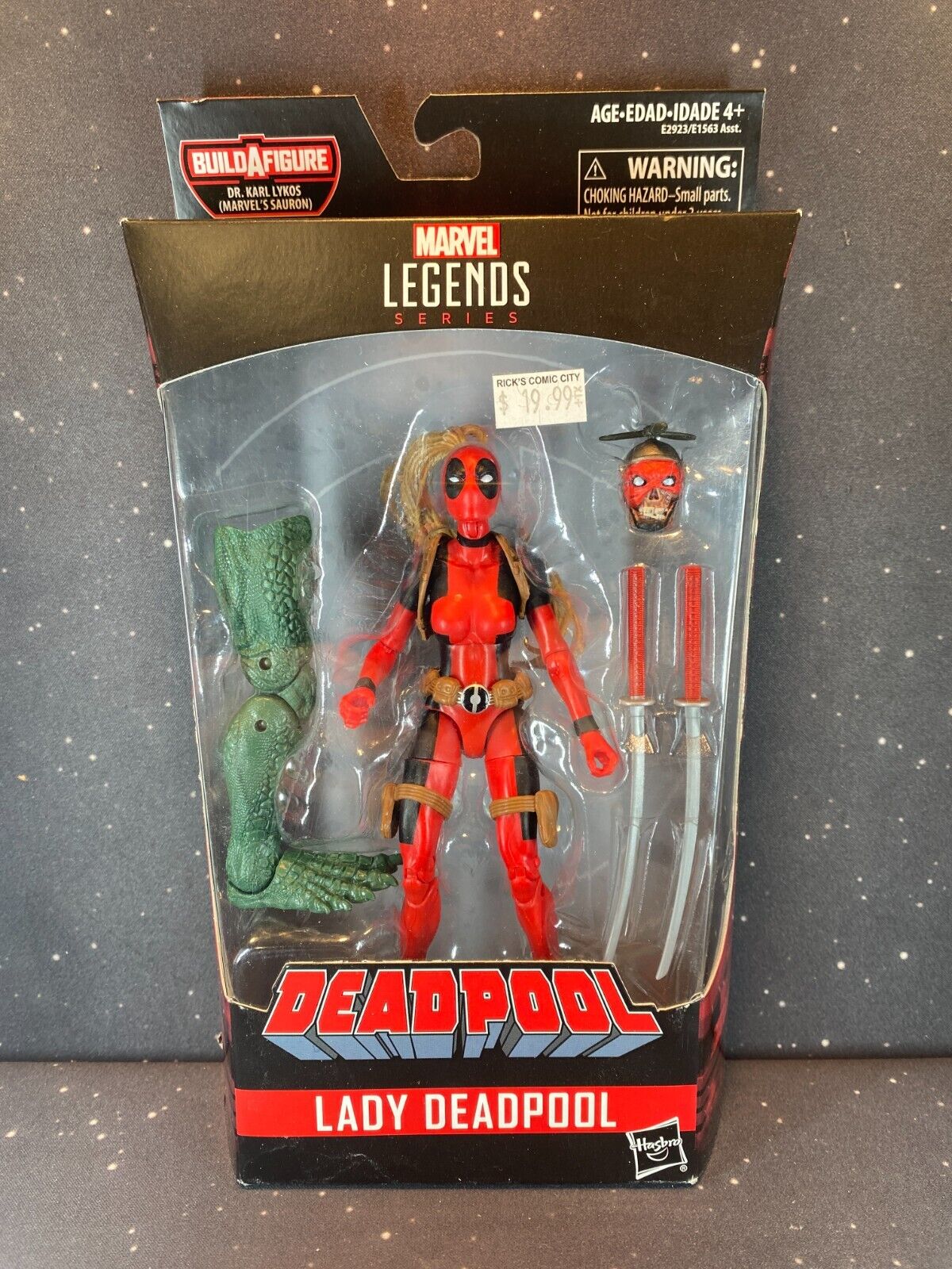 2017 Marvel Legends Lady Deadpool BAF Sauron 6 Inch Action Figure