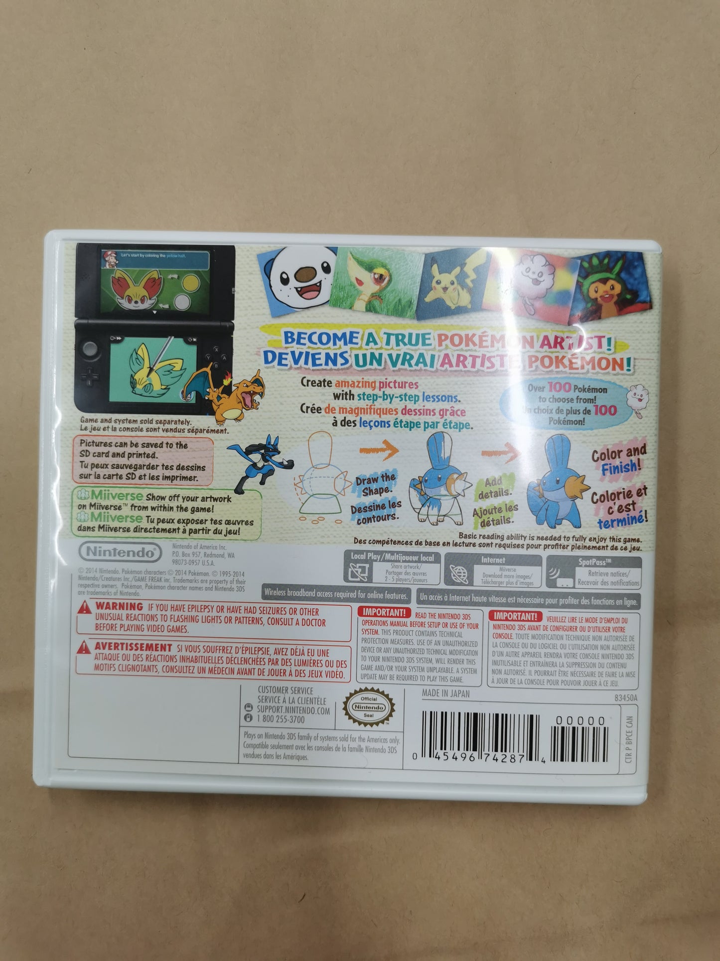 Pokemon Art Academy Nintendo 3DS