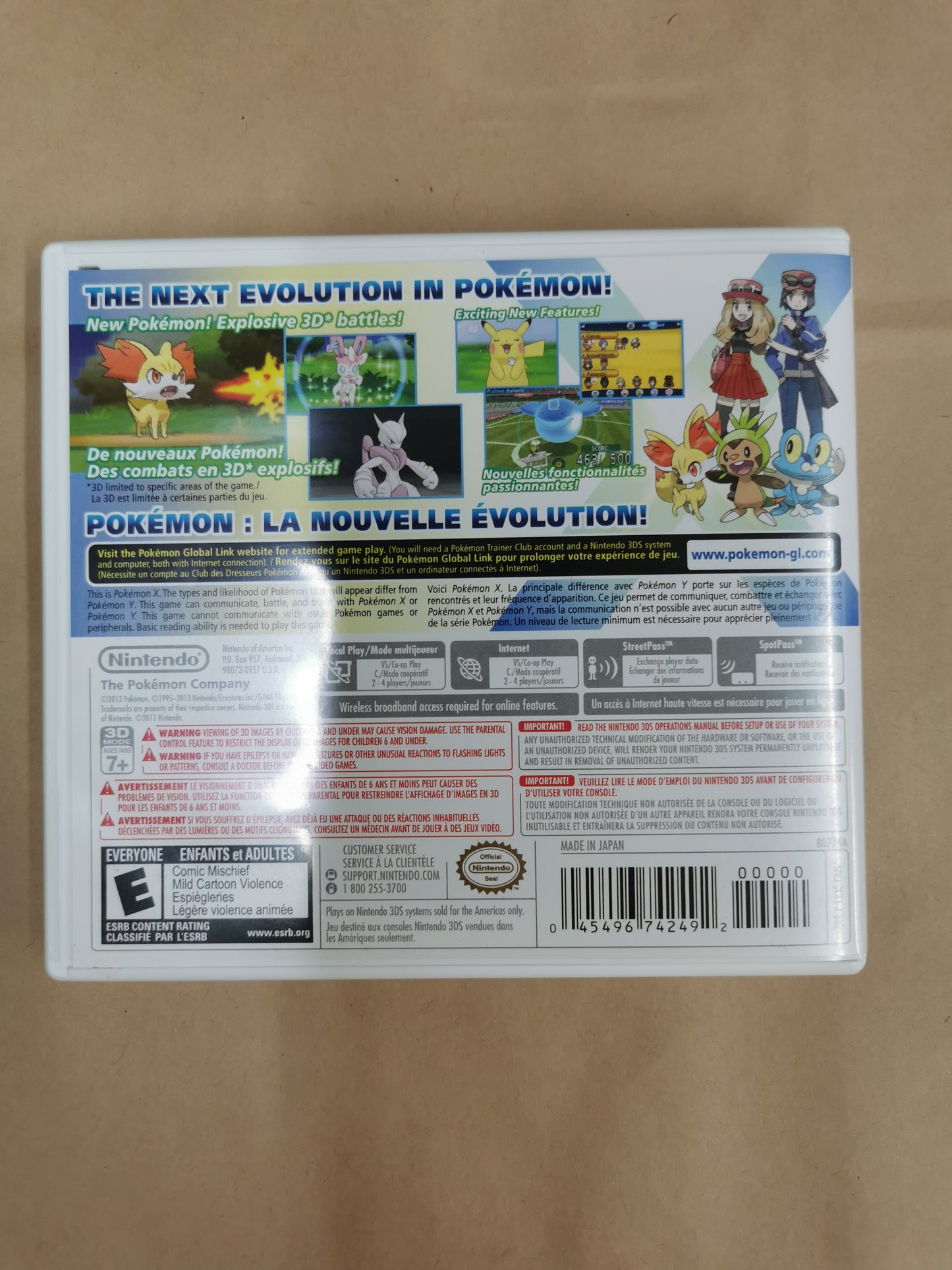 Pokemon X Nintendo 3DS