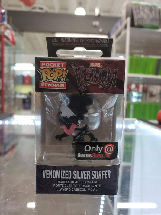 Funko Pop! Keychain Marvel Venom: Venomized Silver Surfer (Gamestop Exclusive)
