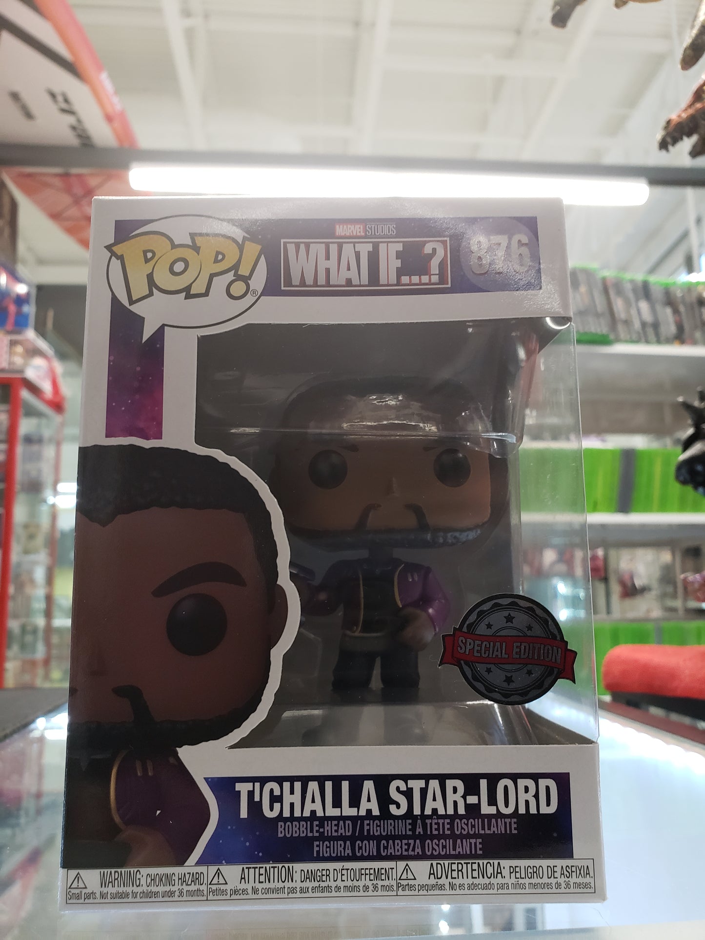 Funko Pop! Marvel Studios WHAT IF...?: T'Challa Star-Lord (Special Edition)