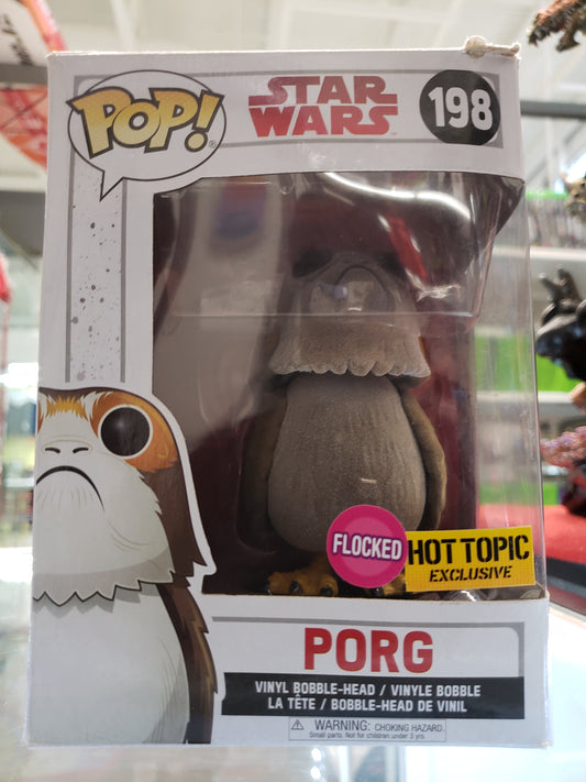 Funko Pop! Star Wars: Porg (Flocked) (Hot Topic Exclusive)
