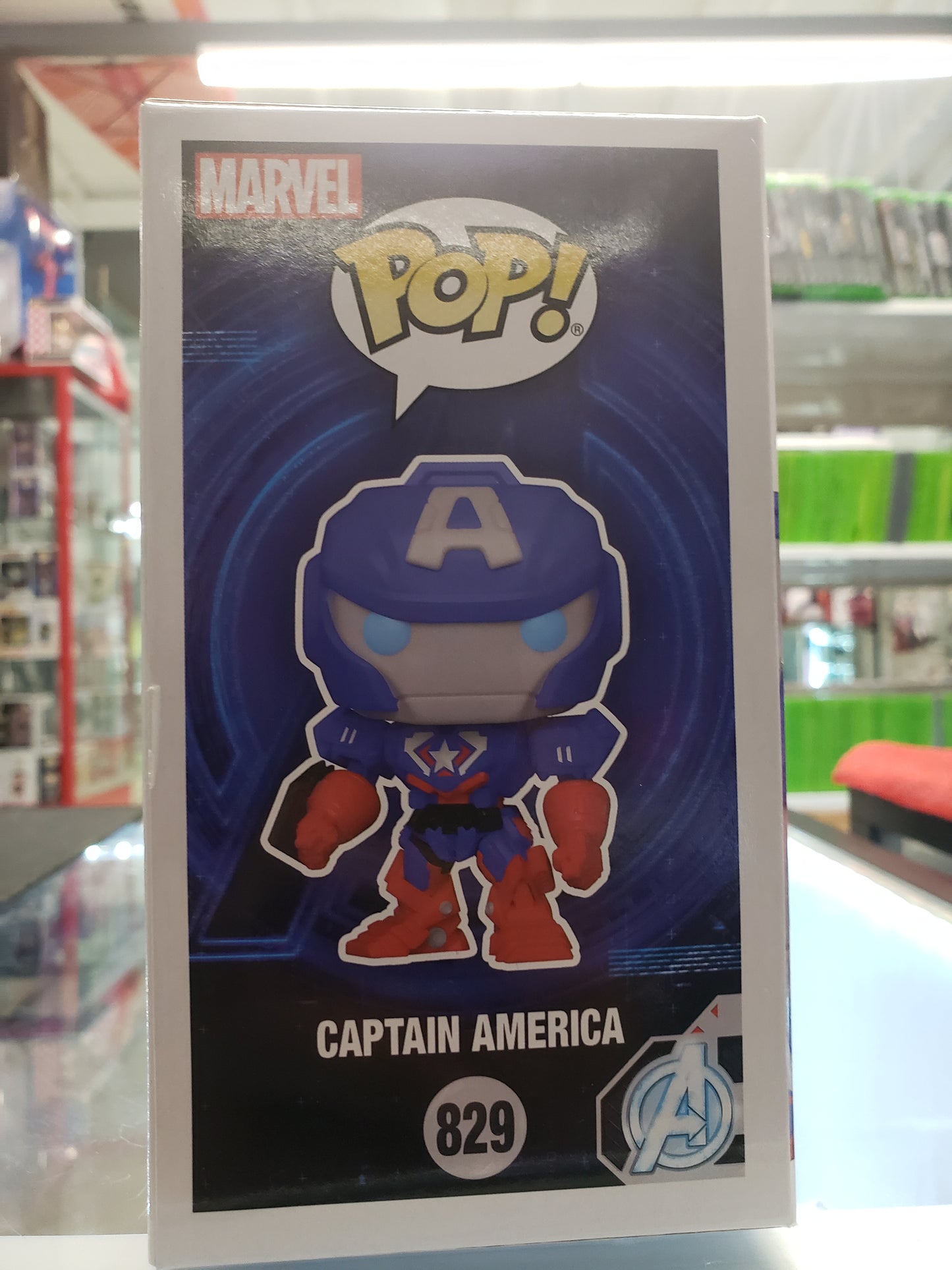 Funko Pop! Marvel Avengers - Mechstrike: Captain America (GITD) (FYE EXCLUSIVE)