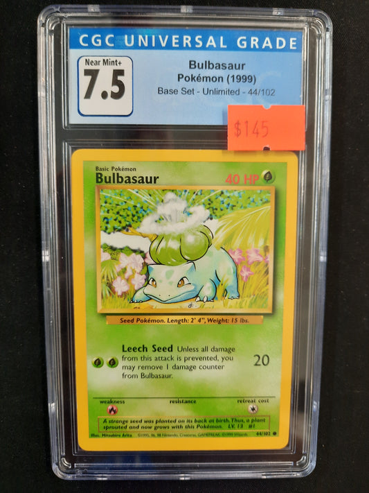 CGC 7.5 #44 Bulbasaur - Unlimited