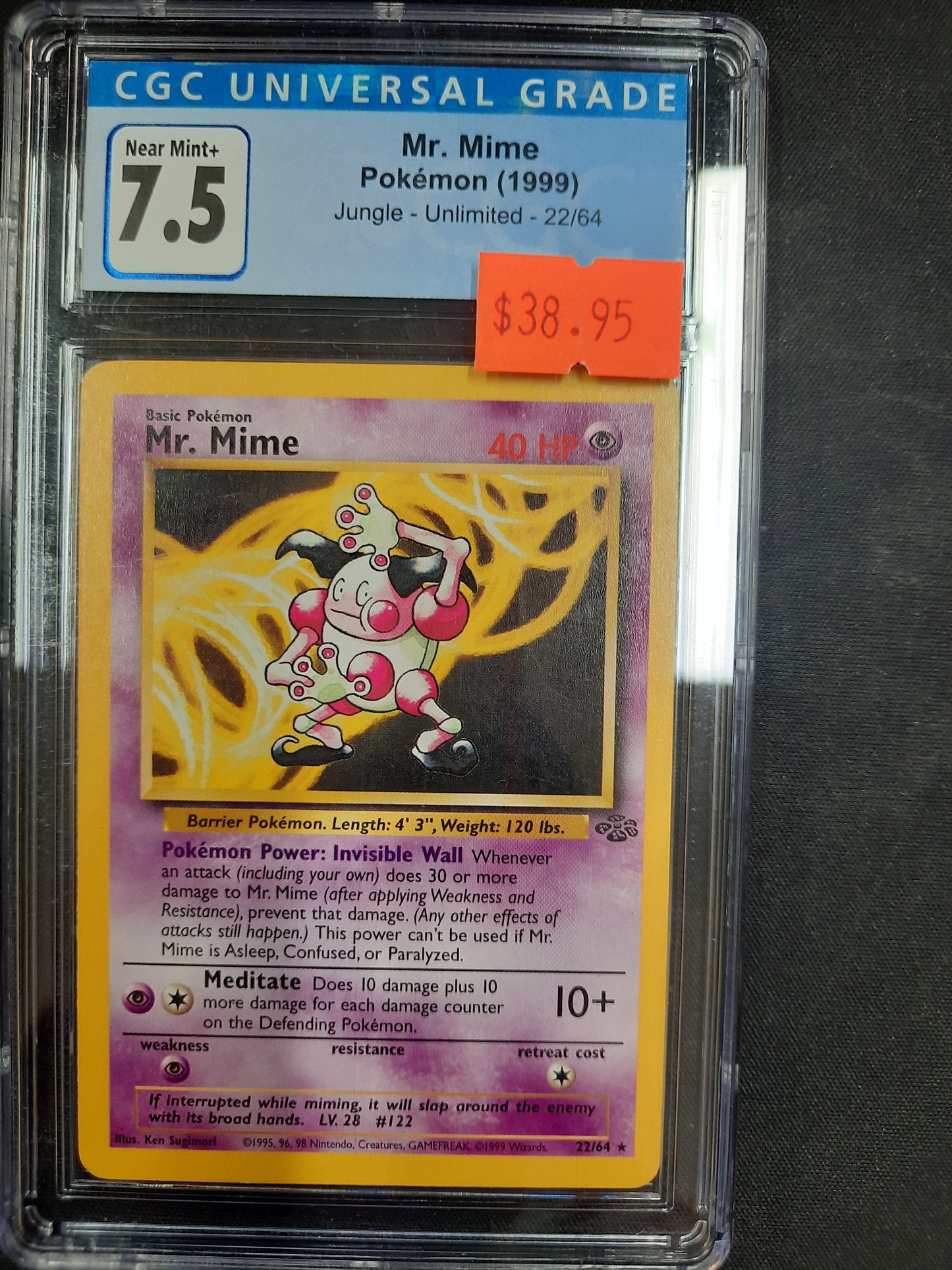 CGC 7.5 #22 Mr.Mime - Unlimited