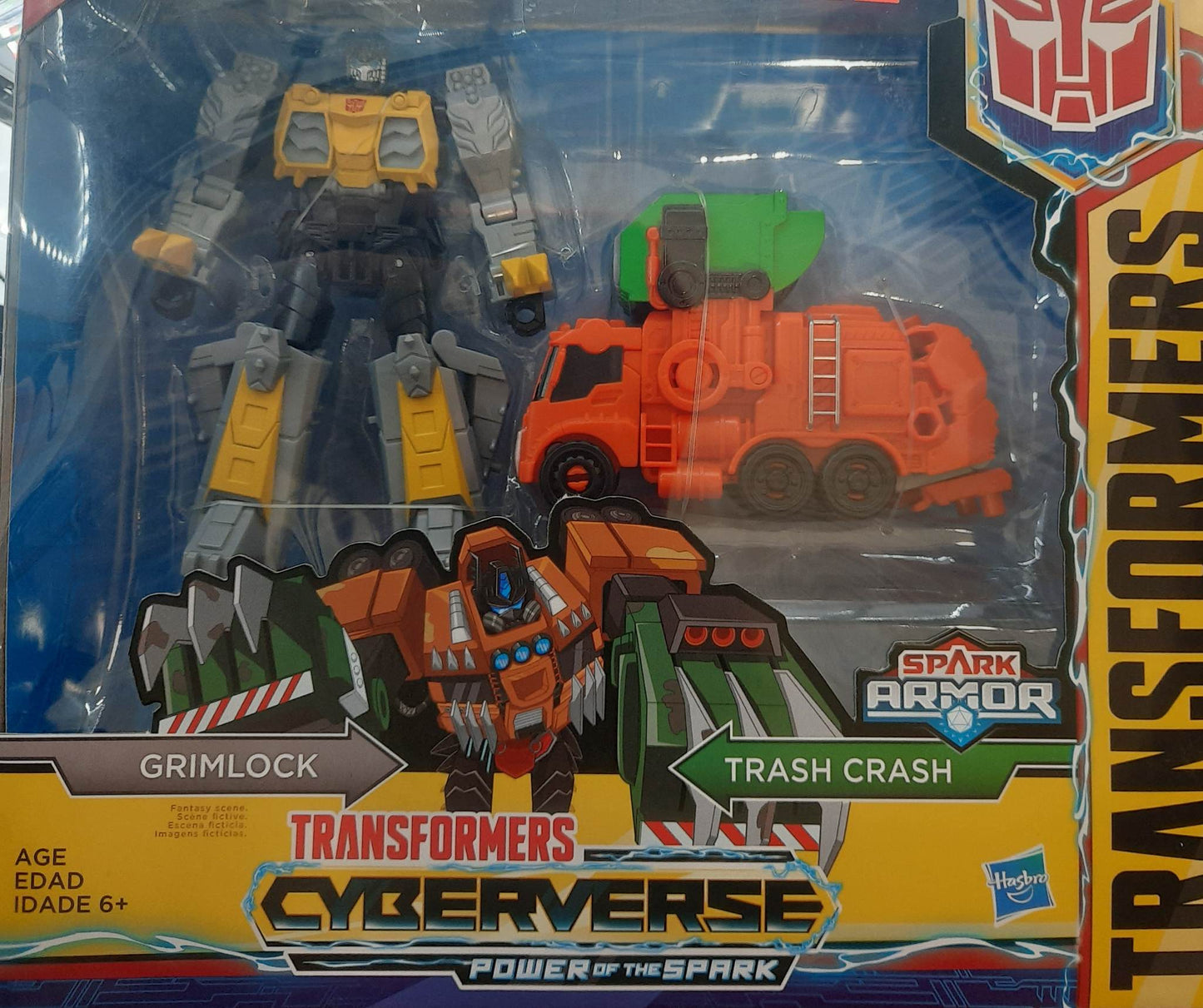 Transformers Cyberverse Power Of The Spark Grimlock Trash Crash