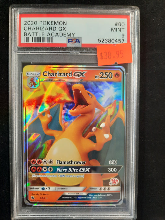 PSA 9 #9 Charizard GX- Battle Academy