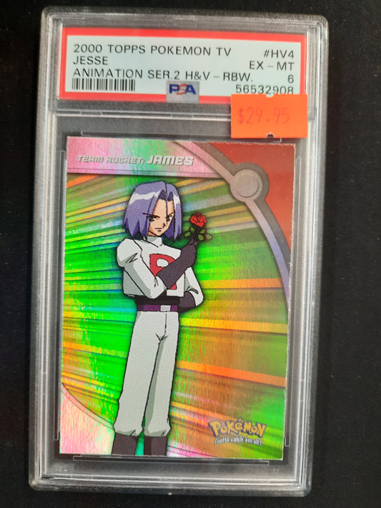 PSA 6 #HV4 Jesse EX - 2000 topps Pokemon TV