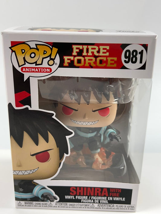 Funko Pop Anime Fire Force Shinra with Fire #981 New Mint