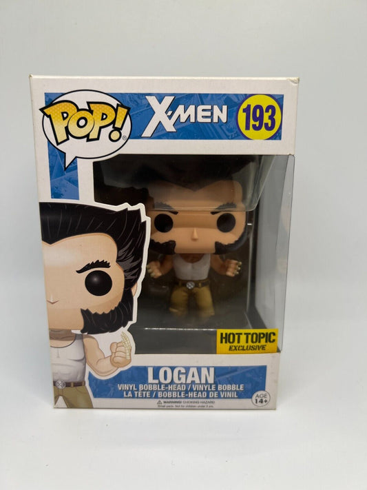 Funko Pop! Marvel X-Men - Logan Wolverine #193 - Hot Topic Exclusive
