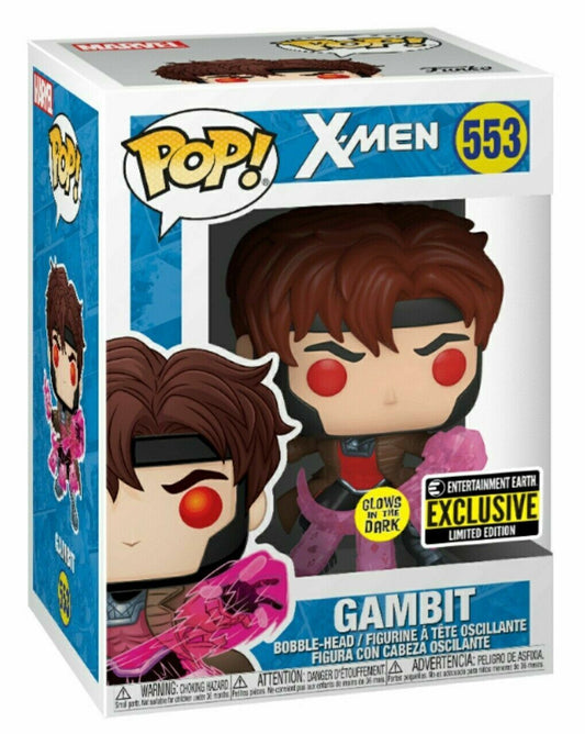 Funko POP Marvel X-Men Gambit #553 - Glow In The Dark - EE Exclusive